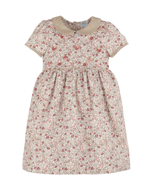 Massive Deals flowy dressFloral Vintage Quilted Girls Dress