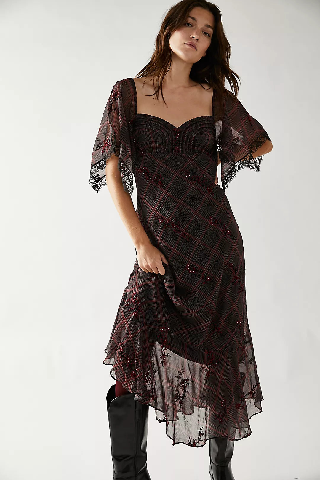 Extra Savings Free People- Fallen Flowers Midi Dress