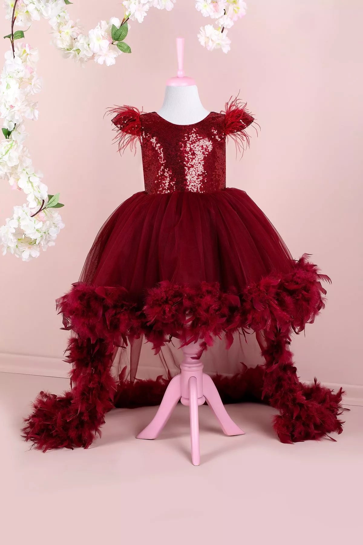 Price Smash knit dressOphelia Burgundy Party Dress