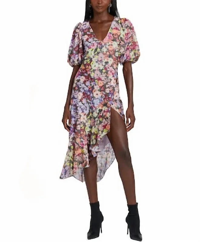 Sneak Peek Sale satin dressGlenna Dress In Floral