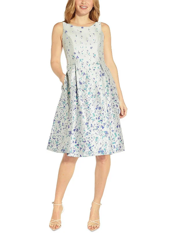 Take Advantage oversized dressWomens Metallic Knee Fit & Flare Dress