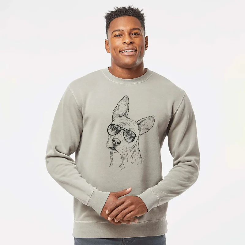 Deal Frenzy lightweight fitness hoodieAviator Diesel the Mixed Breed - Unisex Pigment Dyed Crew Sweatshirt