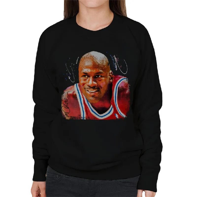 Year-End Clearance high-end athletic hoodieSidney Maurer Original Portrait Of Michael Jordan Chicago Bulls Women's Sweatshirt
