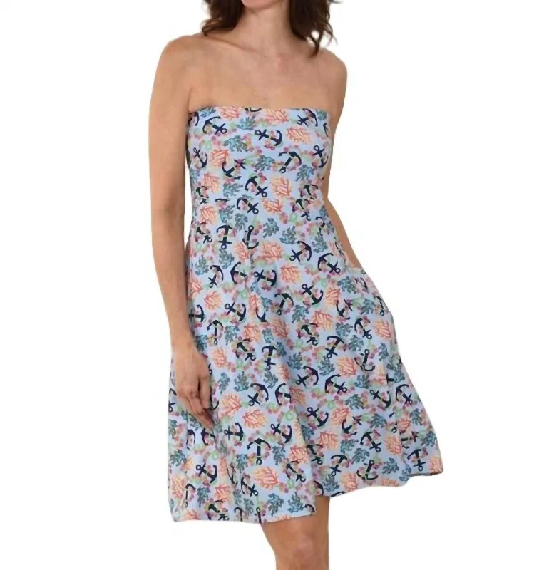 Discount Extravaganza sleek dressLaguna Dress In Tossed Anchors