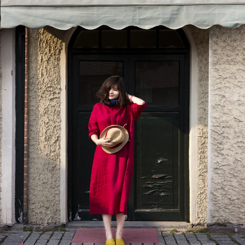 Instant Savings statement dressRed Women Dresses Casual Summer Women Dresses Long Women Dresses MDYP97613