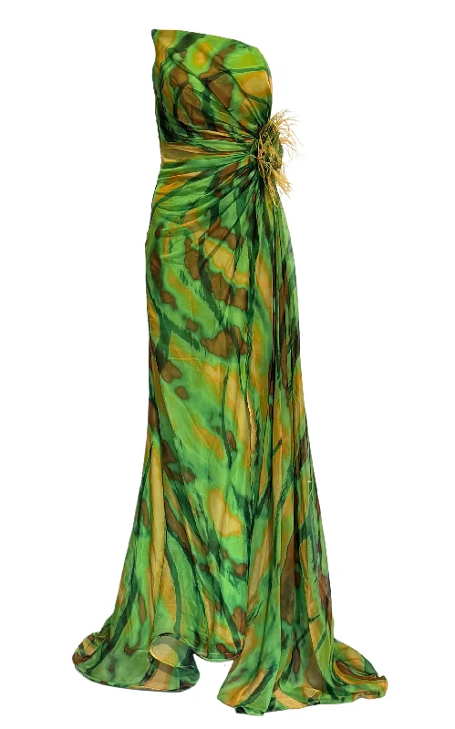 Fantastic Deals wrap-around dressStrapless Green Cocktail Party Dress