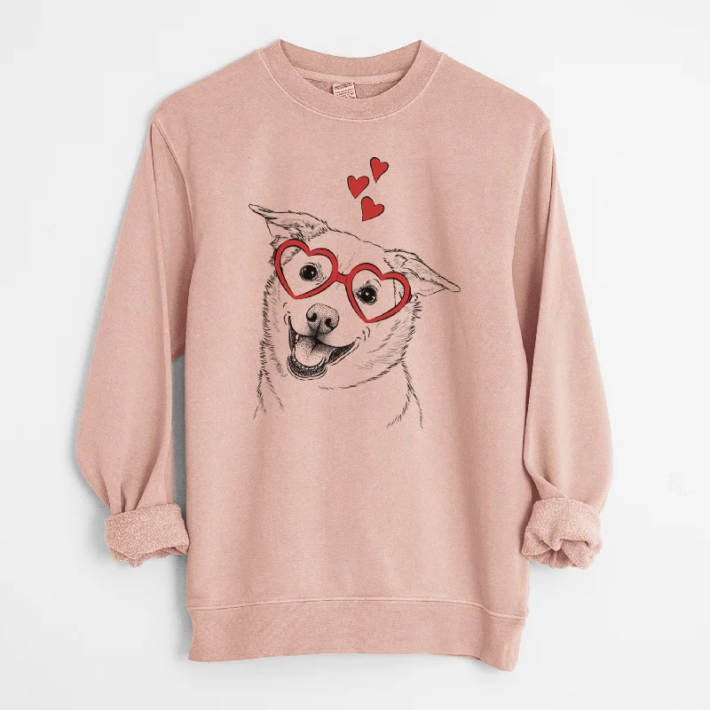 Final Sale fitness lifestyle hoodieValentine Jazz the Lab Mix - Unisex Pigment Dyed Crew Sweatshirt Final Sale fitness lifestyle hoodieValentine Jazz the Lab Mix - Unisex Pigment Dyed Crew Sweatshirt