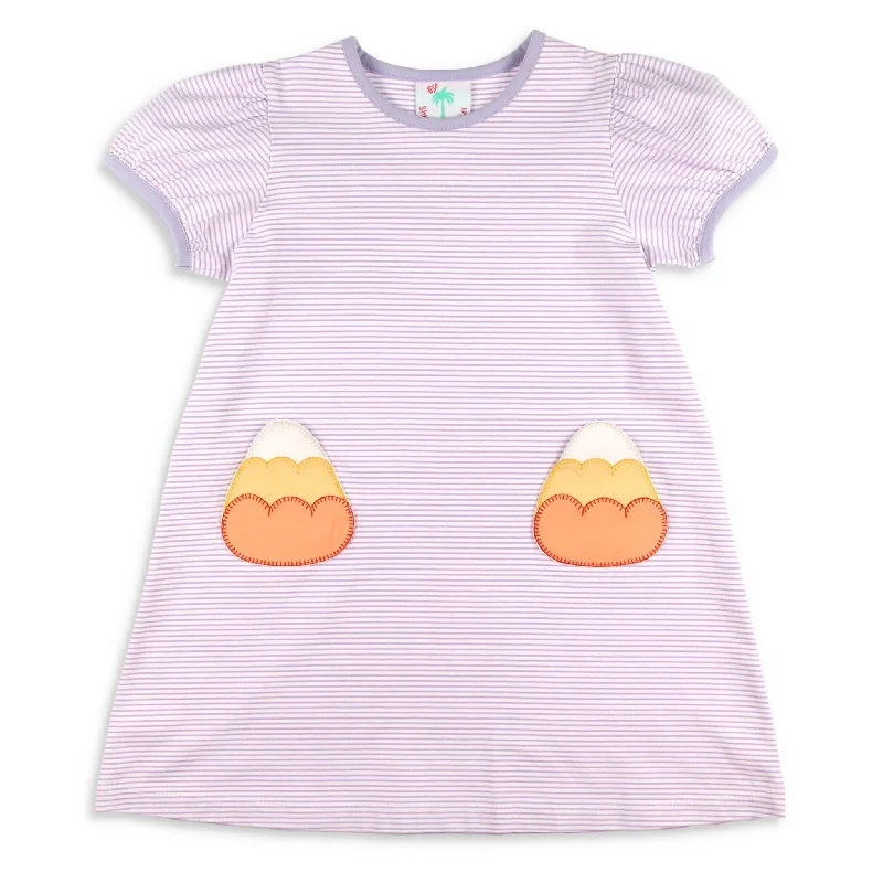 Referral Discount winter dressGirls Pocket Play Dress - Candy Corn