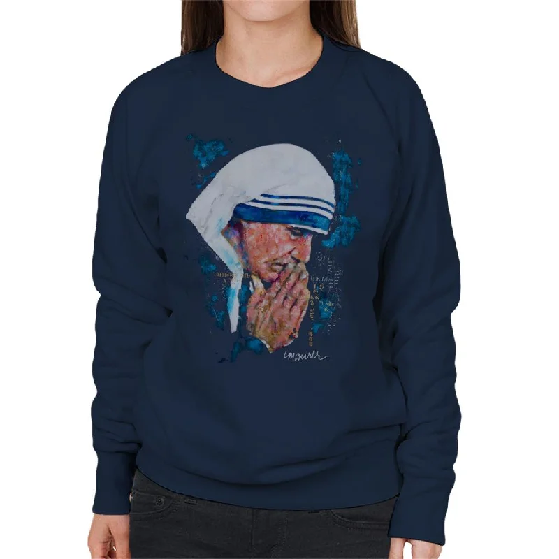 Limited Time Discount luxury fitness sweatshirtSidney Maurer Original Portrait Of Mother Teresa Women's Sweatshirt Limited Time Discount luxury fitness sweatshirtSidney Maurer Original Portrait Of Mother Teresa Women's Sweatshirt