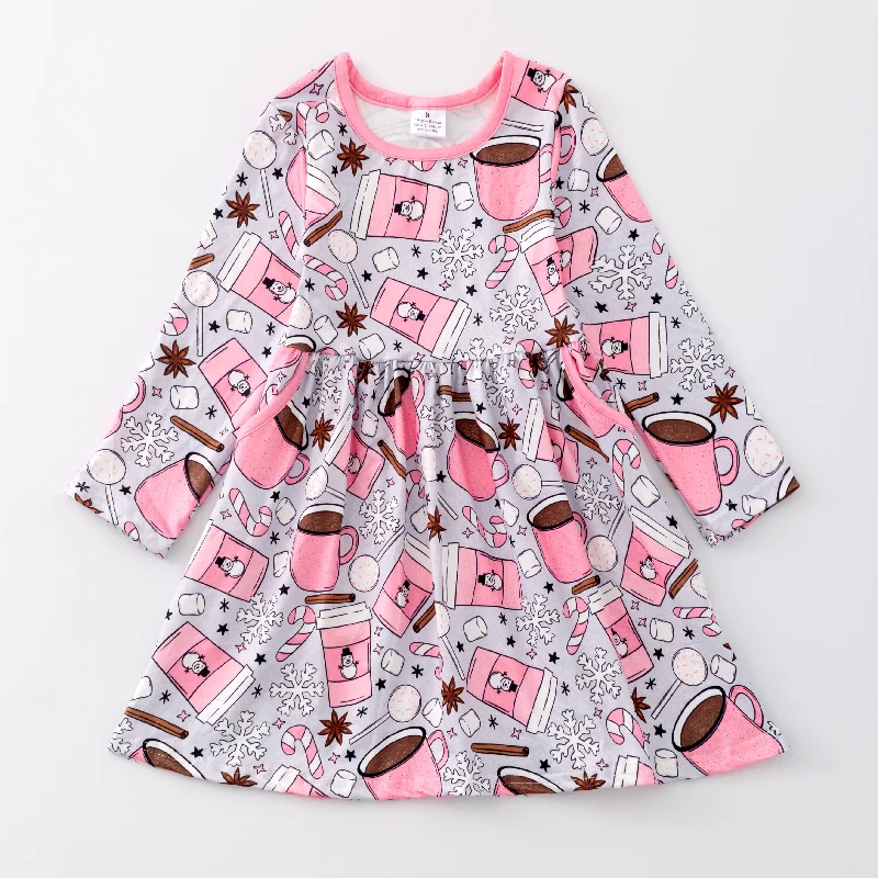 Overstock trendy mini dressHOLIDAY COFFEE DRESS WITH POCKETS