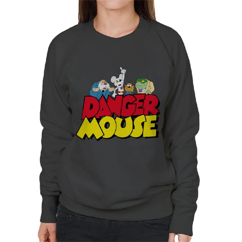 Best Deals premium gym hoodieDanger Mouse Logo With Characters Women's Sweatshirt