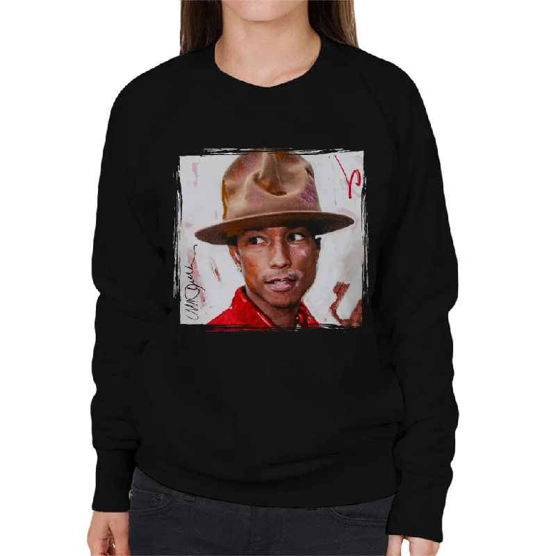Online Specials minimalist gym sweatshirtSidney Maurer Original Portrait Of Pharrel Williams The Hat Women's Sweatshirt Online Specials minimalist gym sweatshirtSidney Maurer Original Portrait Of Pharrel Williams The Hat Women's Sweatshirt