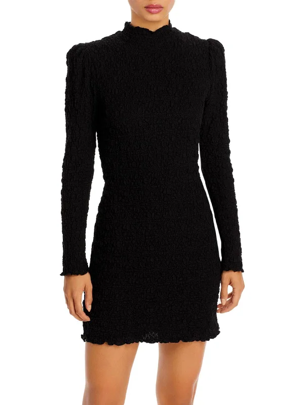 Deep Discounts form-fitting dressWomens Crinkled Mini Bodycon Dress