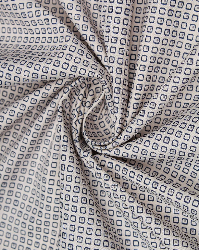 Online Exclusive knit dressCream And Black Blocks Design Cotton Print Fabric