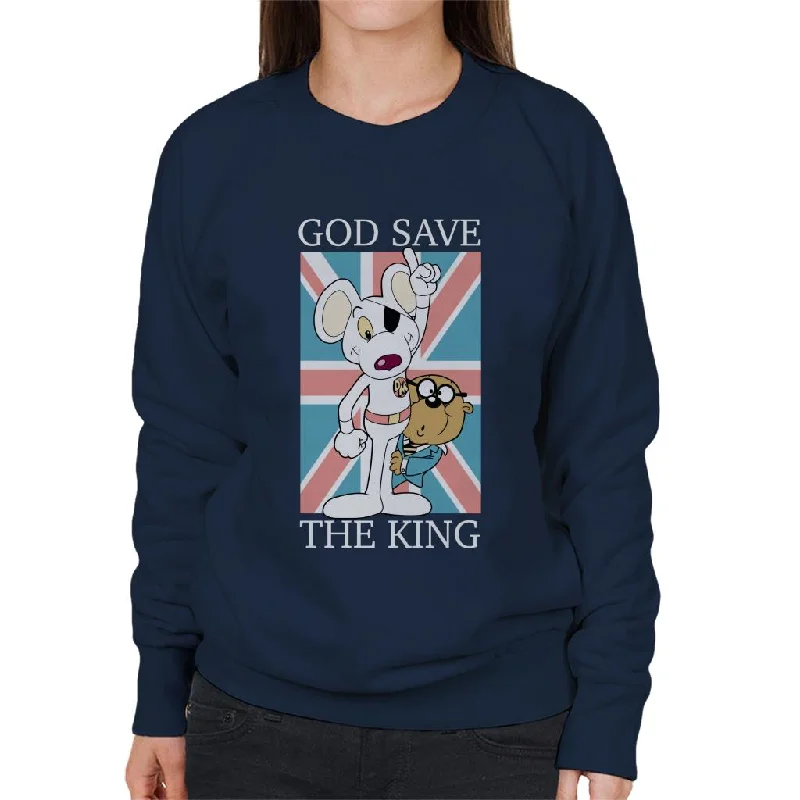 TIME-Limited Offer eco-friendly sports hoodieDanger Mouse God Save The King Union Jack Women's Sweatshirt
