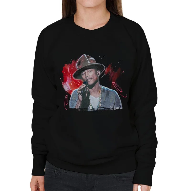Mega Sale lightweight workout sweatshirtSidney Maurer Original Portrait Of Pharrel Williams Live Women's Sweatshirt Mega Sale lightweight workout sweatshirtSidney Maurer Original Portrait Of Pharrel Williams Live Women's Sweatshirt