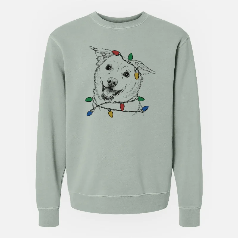 Act Fast modern sports hoodieChristmas Lights Jazz the Lab Mix - Unisex Pigment Dyed Crew Sweatshirt Act Fast modern sports hoodieChristmas Lights Jazz the Lab Mix - Unisex Pigment Dyed Crew Sweatshirt