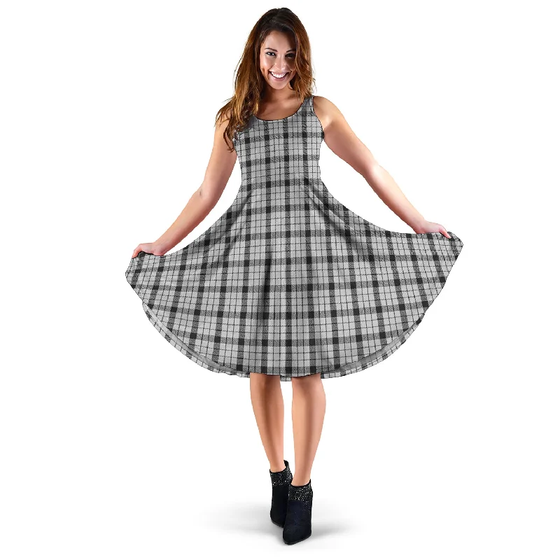 Special Discount Wallace Dress Tartan Sleeveless Midi Womens Dress
